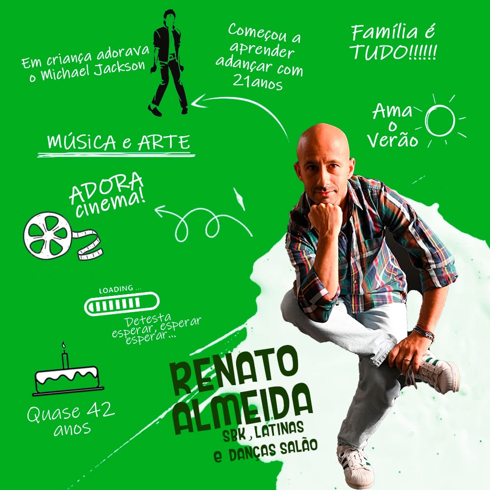 Renato Almeida - professor de dança no Ritmo Azul