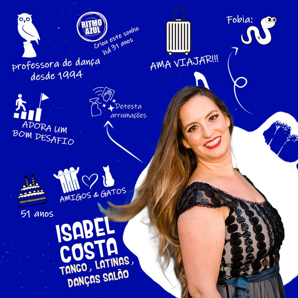RA PROFS isabel Isabel Costa - professora de dança no Ritmo Azul